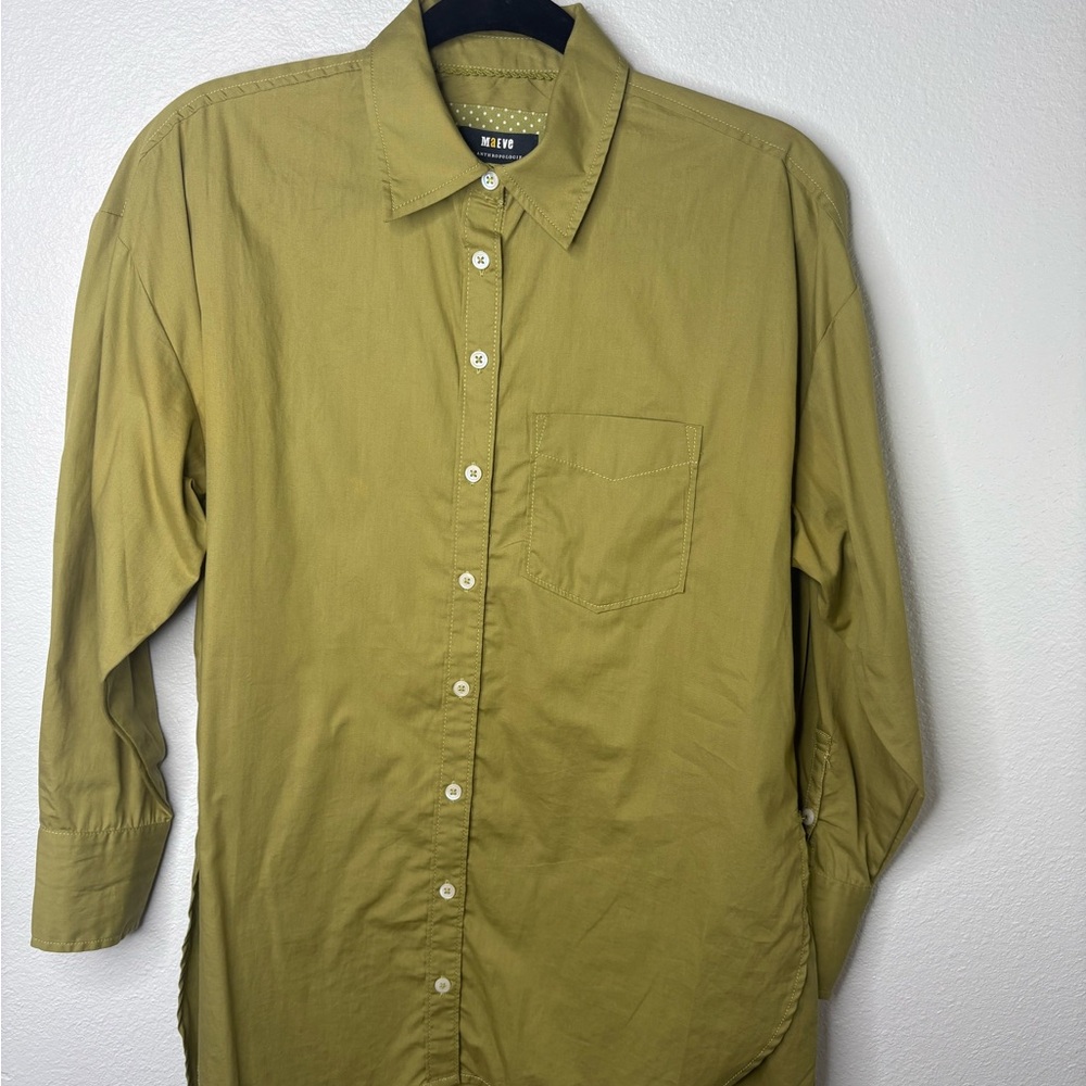 Mauve by Anthropologie XXS button down Blouse - Picture 7 of 7